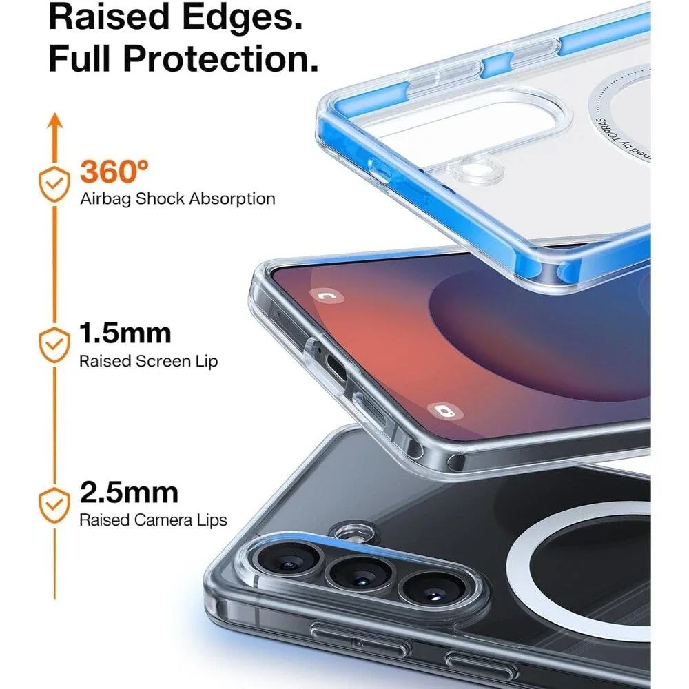 TORRAS Magnetic Clear Case for Samsung Galaxy S26 Plus 6.7
